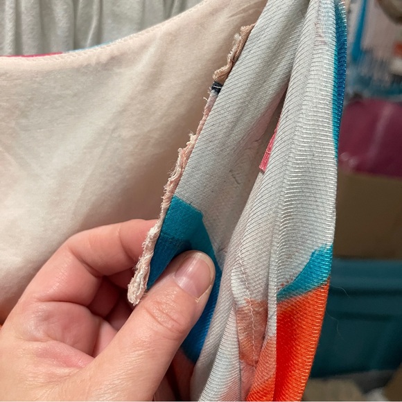 ❌SOLD❌NWT ANTHROPOLOGIE Square Cowl Neck Ruched Side Slip Dress (Altered) - Picture 9 of 15